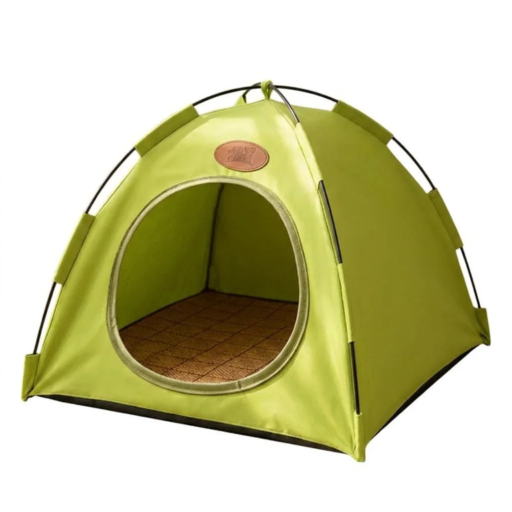 Foldable Cat Tent House – Breathable Waterproof Indoor Pet Kennel Cat Tent House Nixie Green L