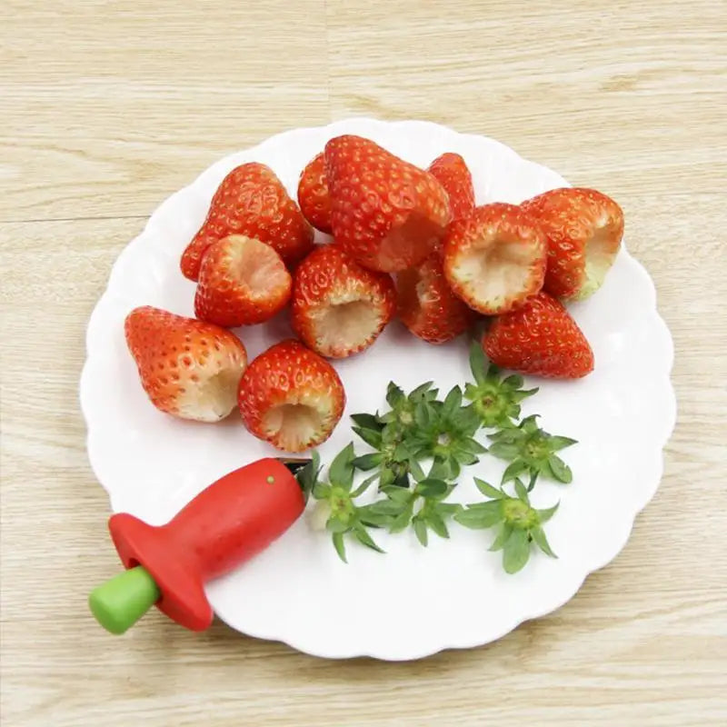 Strawberry Huller & Fruit Core Remover Tool – BPA Free Fruit Corer Tool Nixie