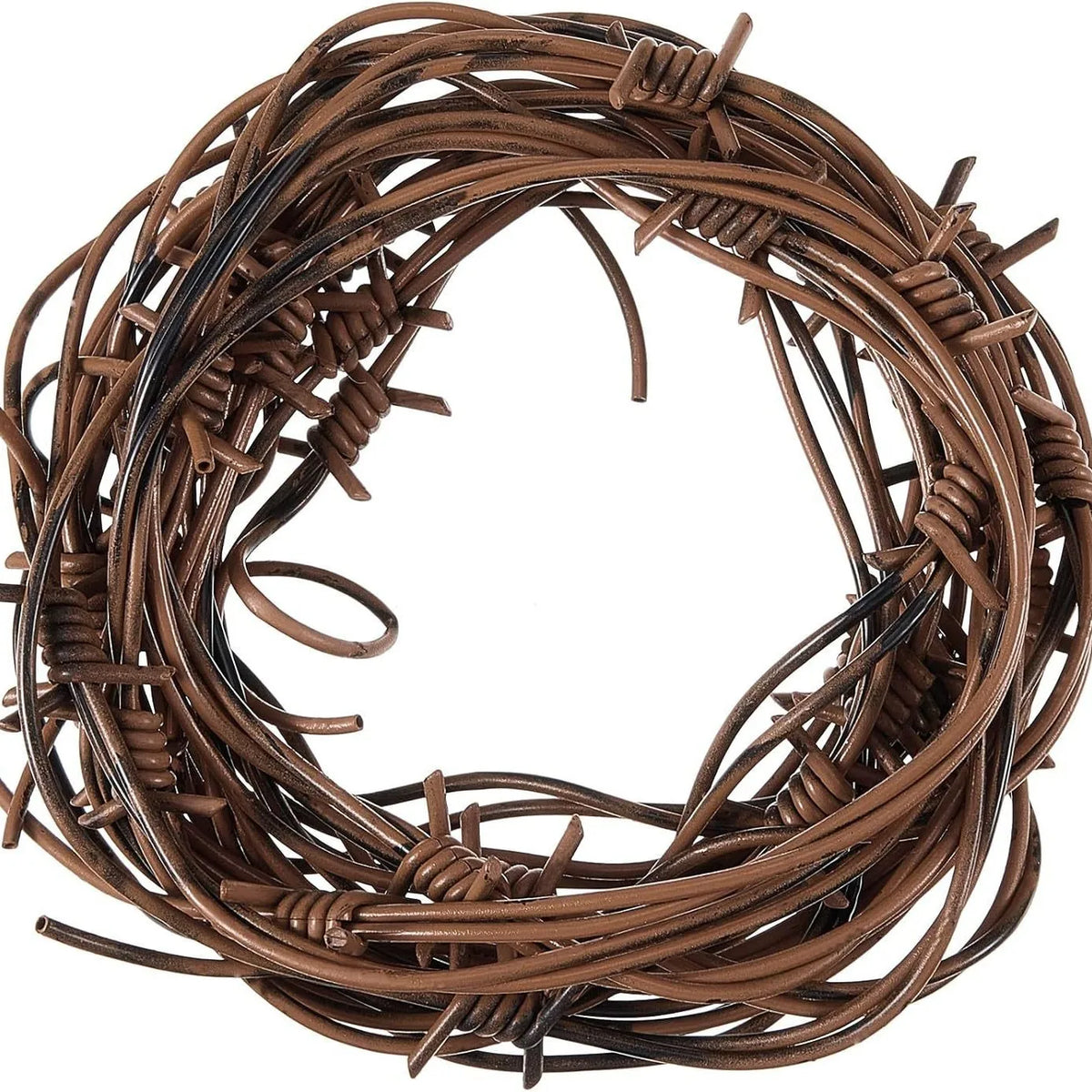 Fake Barbed Wire Halloween Prop – Haunted House Decor 2.5m Halloween Prop Decor Nixie Brown 2pcs (5m)