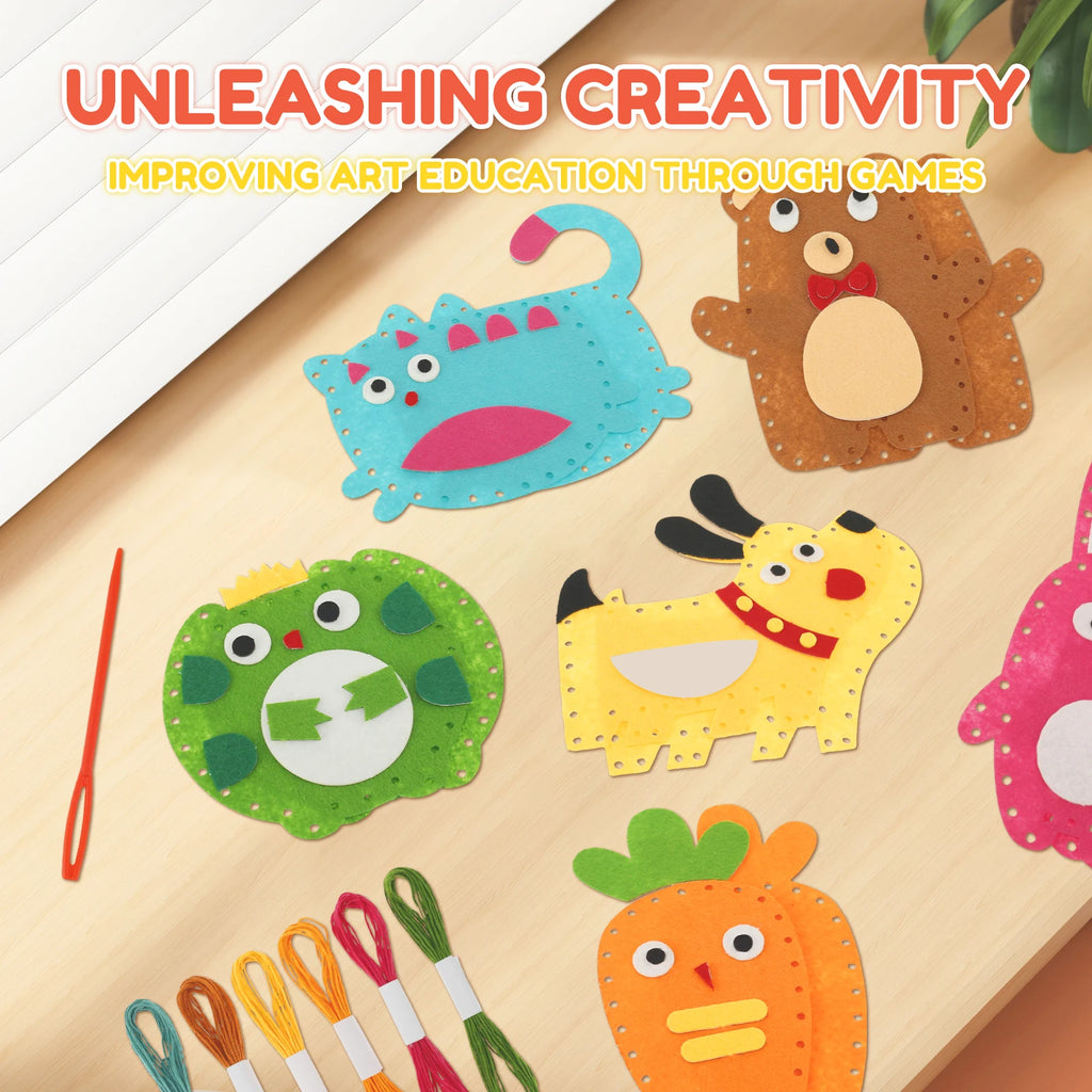 Cute Animal DIY Sewing Kit for Kids – Beginner Craft Set Kids Sewing Craft Kit Nixie