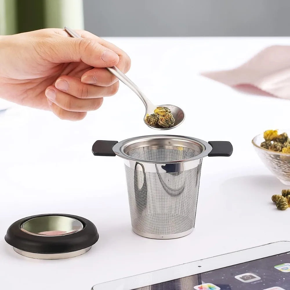 Stainless Steel Loose Leaf Teapot with Fine Mesh Filter & Lid Stainless Steel Teapot Nixie
