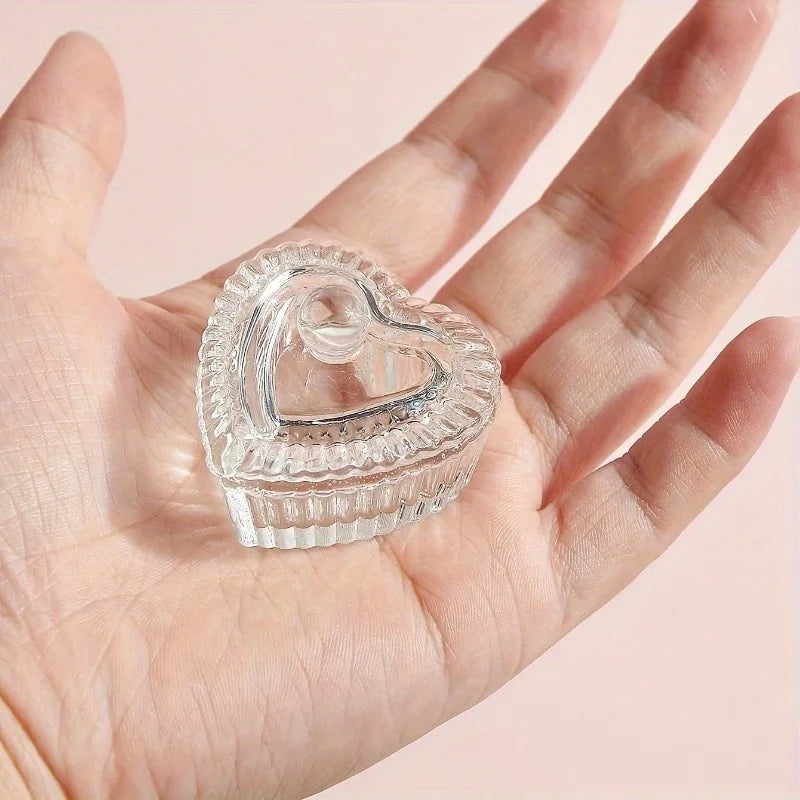 Crystal Glass Heart Dappen Dish – Nail Acrylic Powder Cup Nail Dappen Dish Nixie