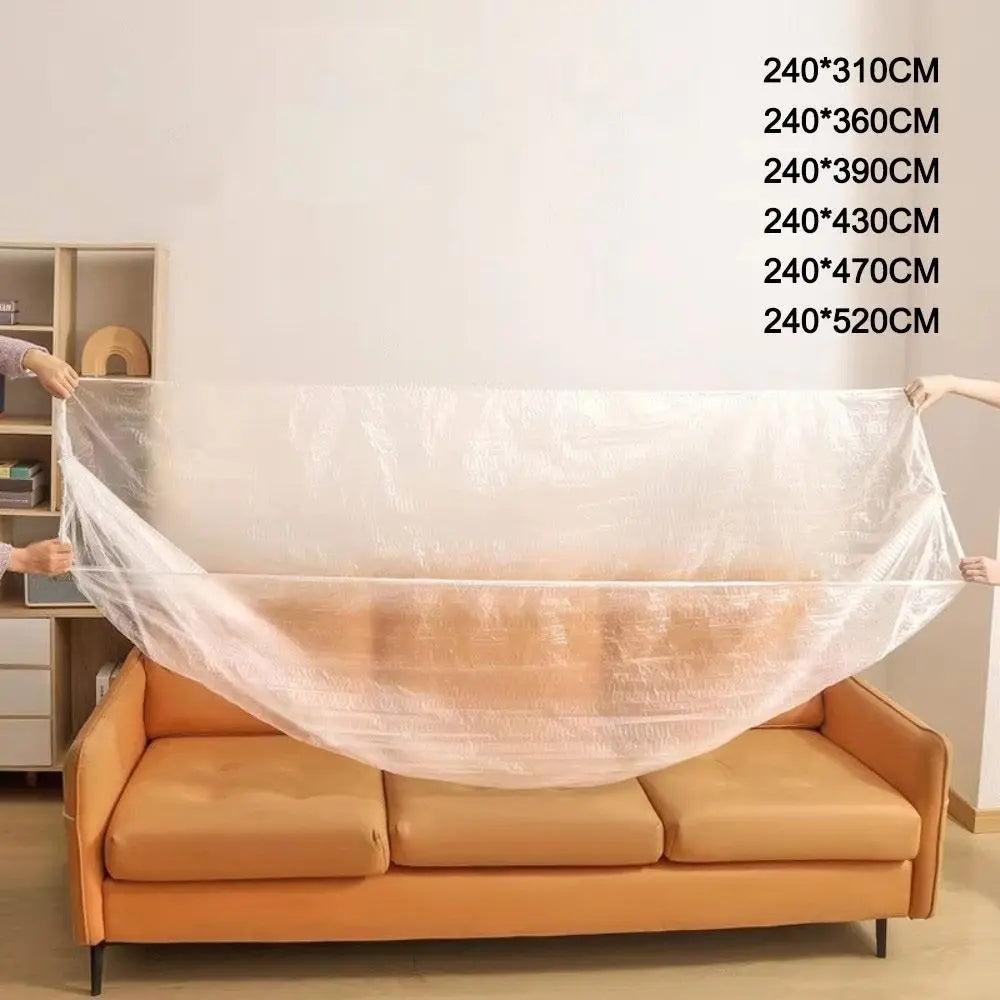 Transparent Disposable Dust Cover – Waterproof Elastic Protector Furniture Dust Cover Nixie