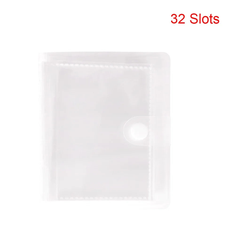 32/60 Slot Nail Sticker Album – Transparent Sticker Organizer Nail Sticker Organizer Nixie 32 Slots