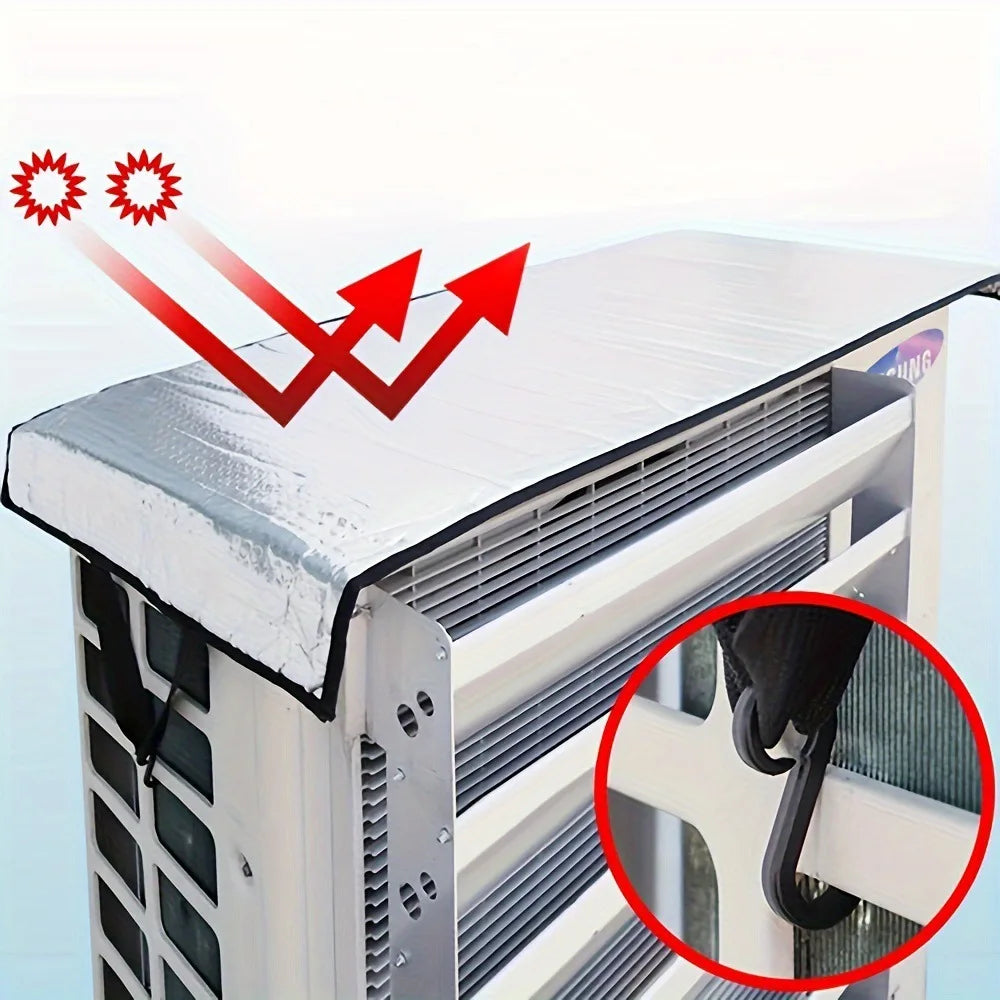 2PCS Outdoor Air Conditioner Cover – Waterproof UV Dust Protection