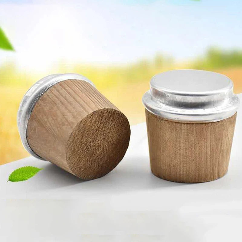 2Pcs Wooden Thermos Cork Stopper – Vacuum Flask Bottle Cap Bottle Stopper Nixie