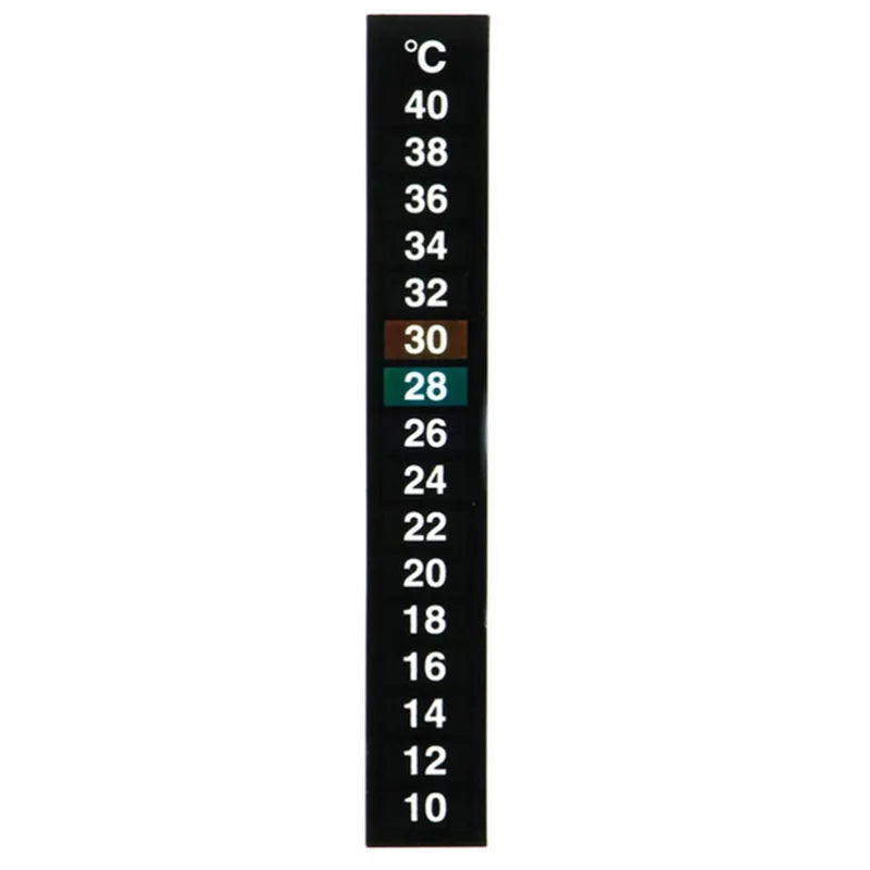 Aquarium Temperature Sticker Fish Tank Water Thermometer 10–40°C Aquarium Thermometer Sticker Nixie black1pcs
