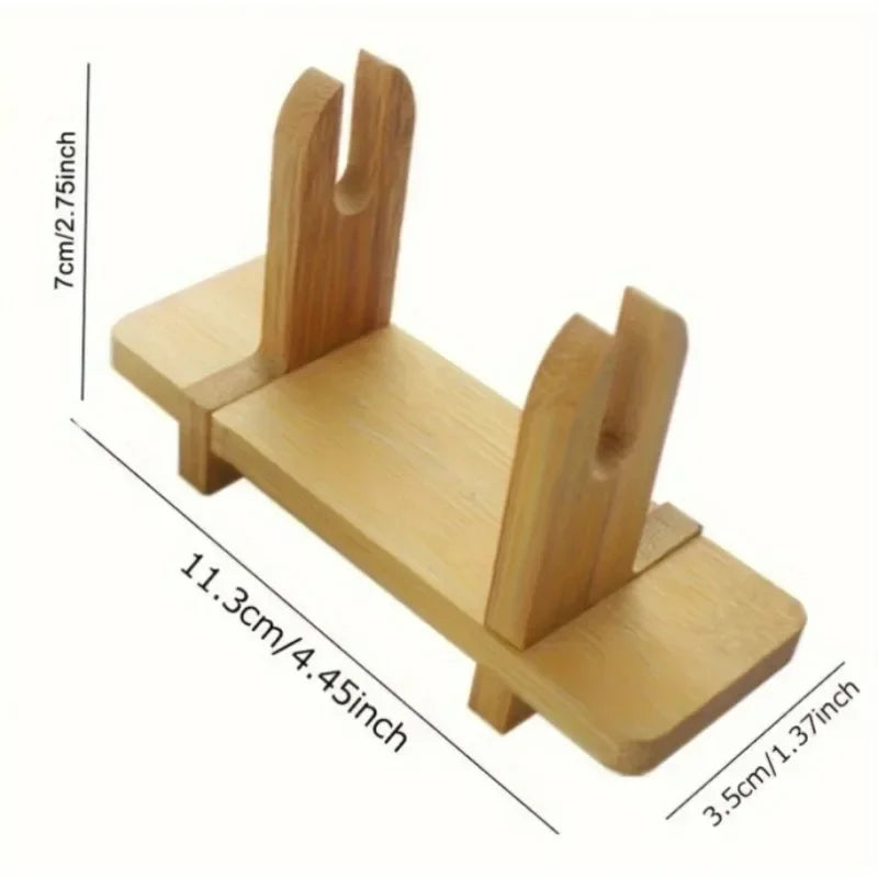 Bamboo Folding Fan Display Stand Holder – Home Decoration