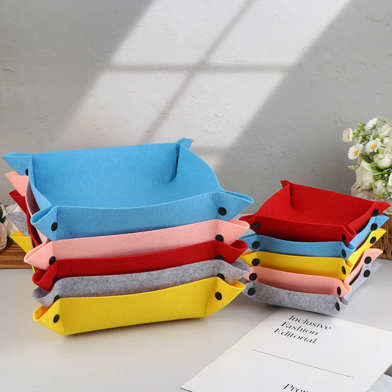 Felt Storage Tray Desktop Organizer – Office & Kids Essentials Felt Desktop Organizer Nixie