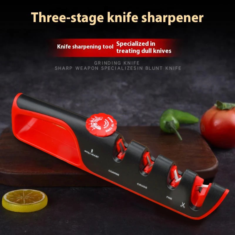 4-in-1 Adjustable Angle Knife Sharpener | Kitchen Grinding Tool