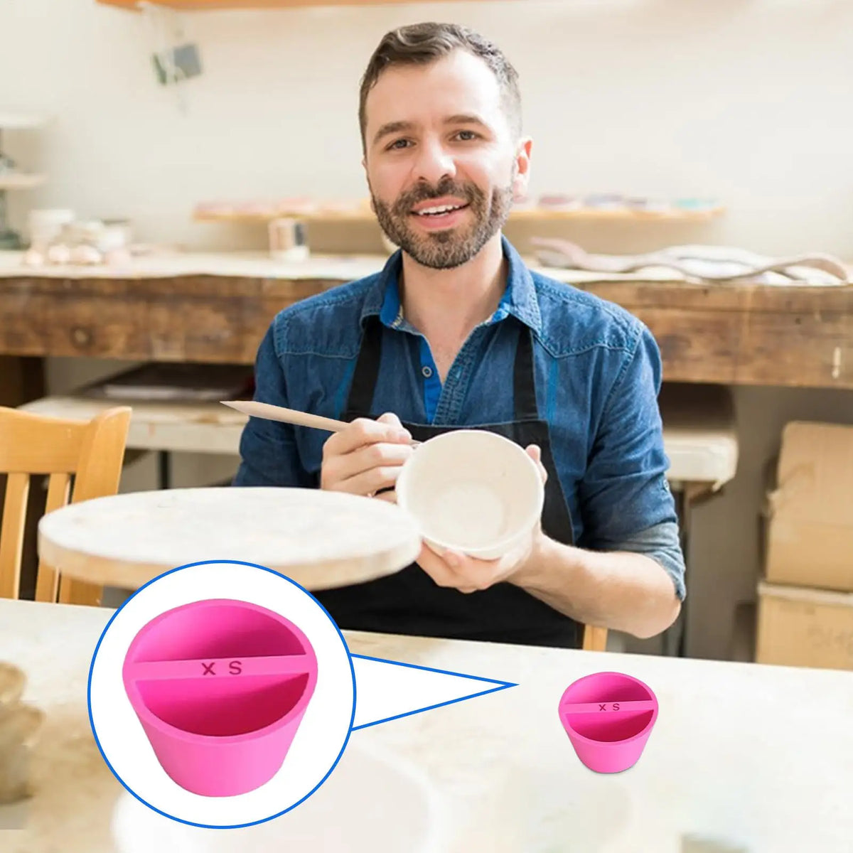Pottery Rim Shaper Cone Tool – Multiple Sizes for Clay Edging
