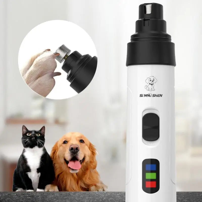 Electric Pet Nail Grinder – Quiet Dog & Cat Nail Trimmer Pet Nail Grinder Nixie