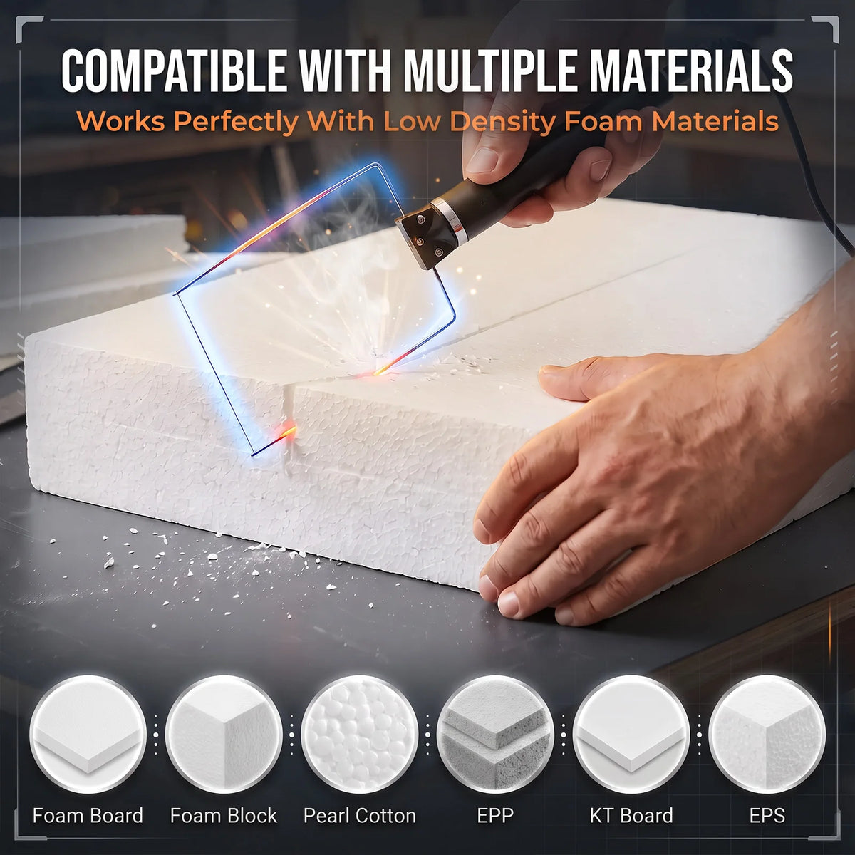 3-in-1 Hot Wire Foam Cutter Kit – Electric Styrofoam Pen Foam Cutter Kit Nixie