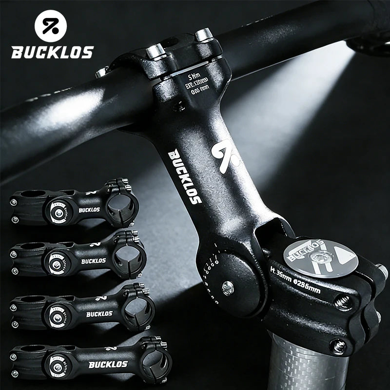 BUCKLOS Adjustable MTB BMX Bike Stem CNC Aluminum Alloy Adjustable Bike Stem Nixie