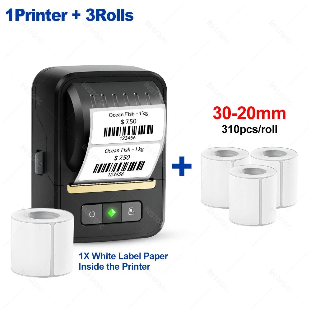 NiiMbot N20 Bluetooth Mini Label Printer – Thermal, Ink-Free