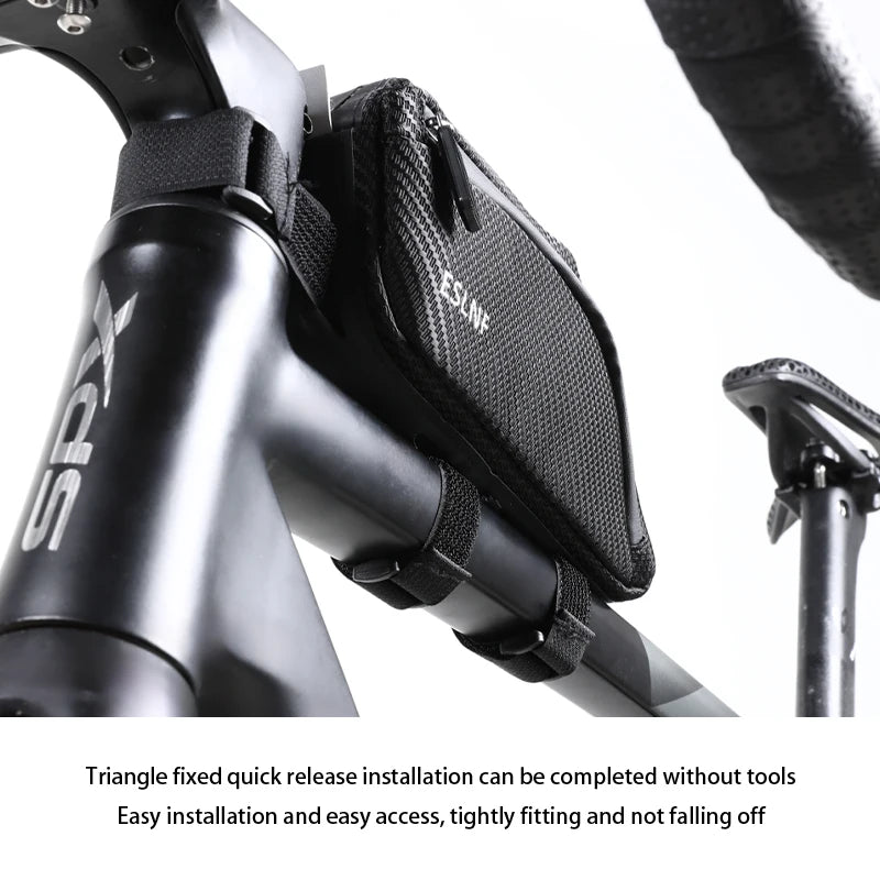 ESLNF Waterproof Bike Top Tube Bag for Road & Mountain Cycling Bike Frame Bag Nixie