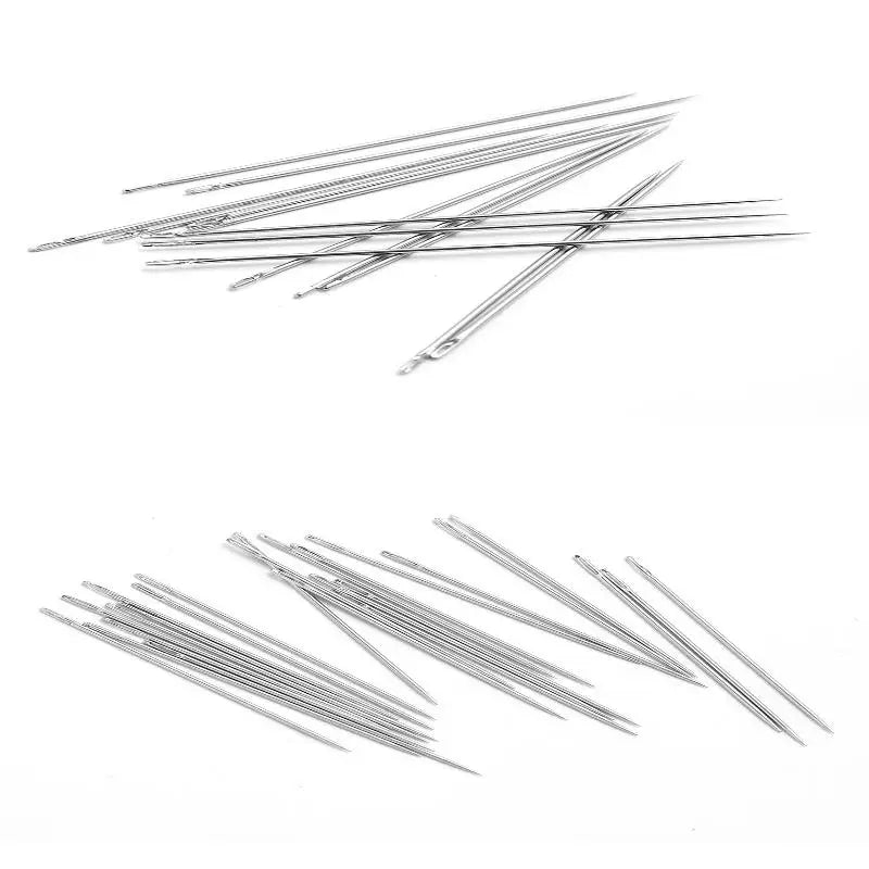 25Pcs Big Eye Hand Sewing Needles – Multi-Size Rustproof Steel Set