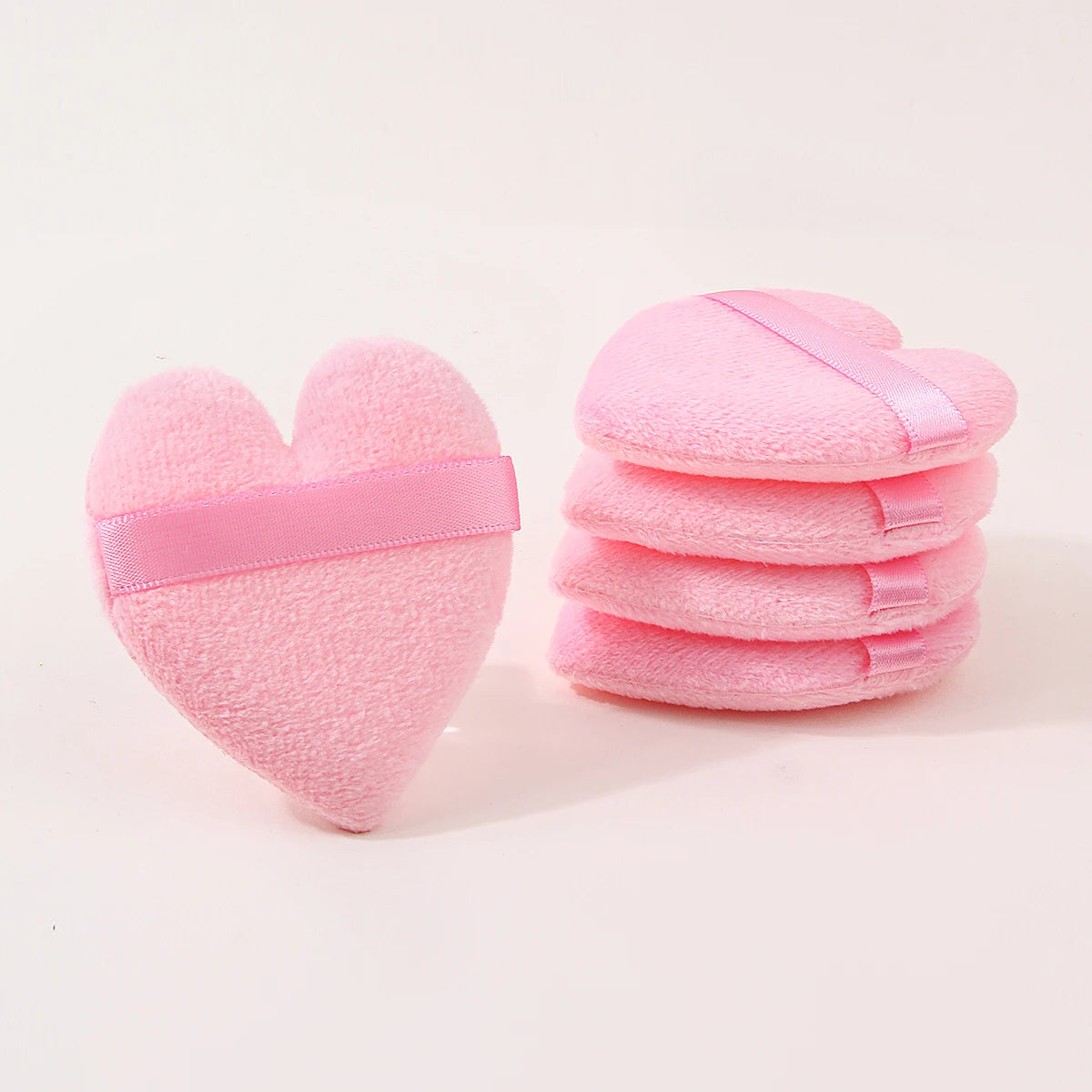 5Pcs Triangle Velvet Powder Puff – Reusable Makeup Sponge Makeup Powder Puff Nixie Pink