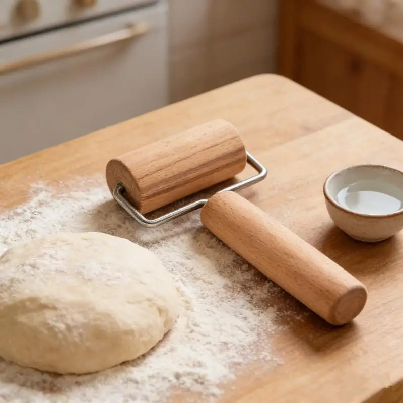 Wooden Rolling Pin for Pizza, Pastry, Chapati & Pasta Wooden Rolling Pin Nixie
