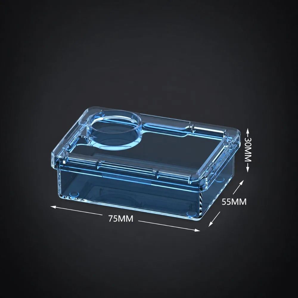 Non-Toxic Reptile Feeder Bowl – Escape-Proof, Easy Clean Reptile Feeder Bowl Nixie Blue-S