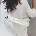 Large Capacity Unisex Crossbody Sling Bag – Travel & Commute Crossbody Sling Bag Nixie White