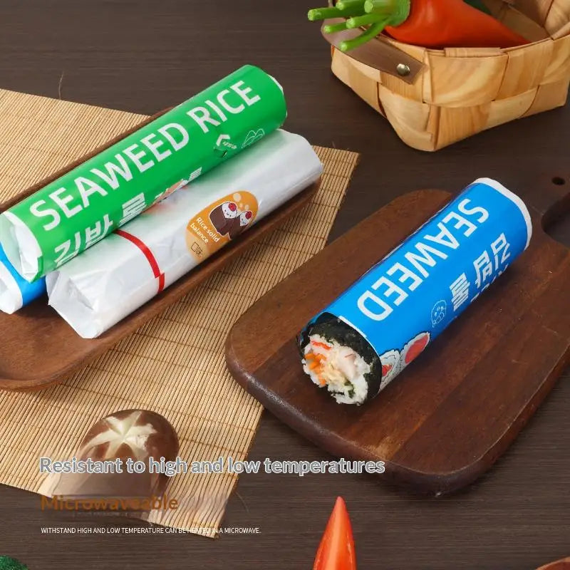 Disposable Sushi Roll Wrapping Bags – Japanese Cartoon 20/100 Pcs Food Packaging Wrap Nixie