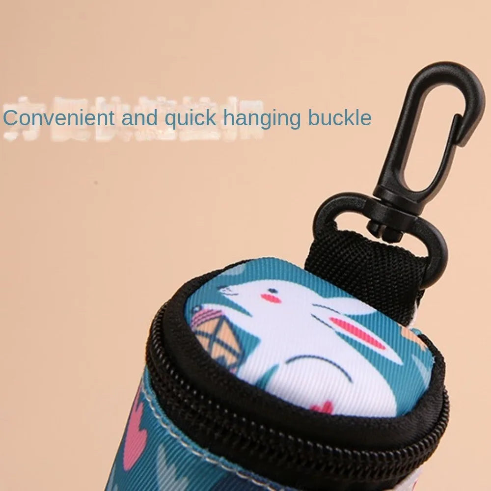 Hangable Dog Poop Bag Dispenser – Portable Zipper Holder Dog Waste Bag Dispenser Nixie