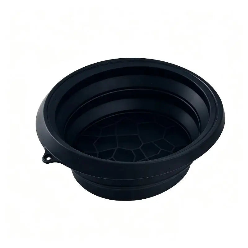 Foldable Silicone Ice Facial Basin – Portable Cold Therapy Bowl Facial Ice Bath Bowl Nixie Black