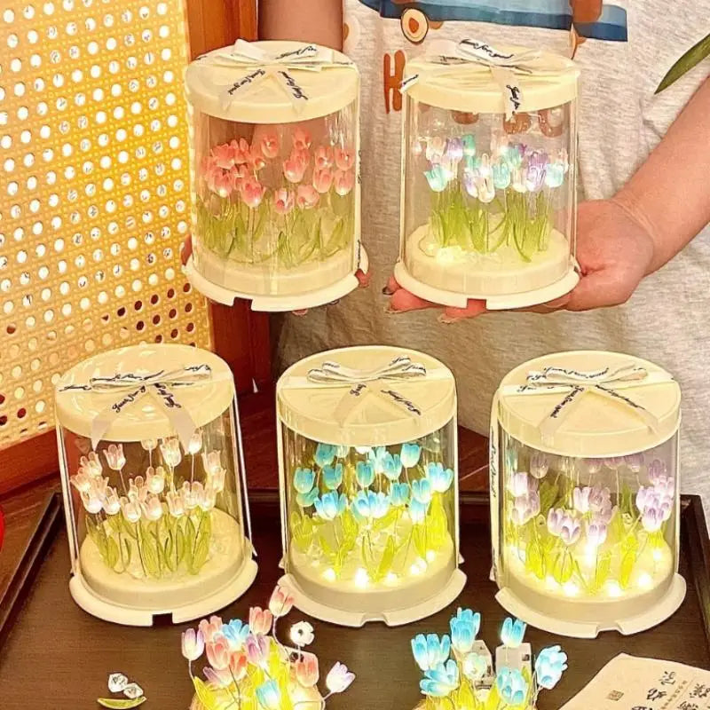 DIY Flower Sea Night Light Lamp Kit – Handmade Craft Decor DIY Night Light Kit Nixie