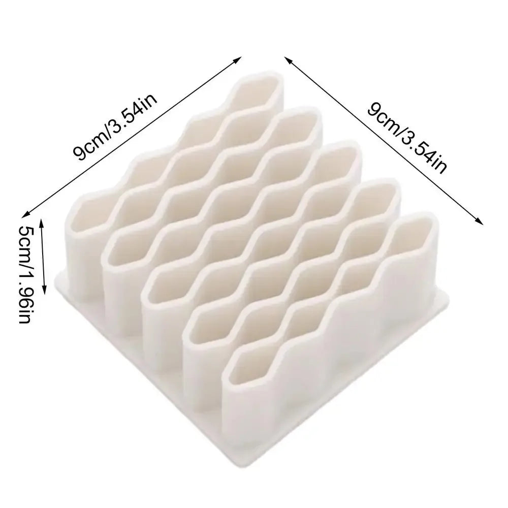 Silicone Desktop Organizer – Cosmetics & Pen Holder Rack Desktop Storage Organizer Nixie White 1pcs