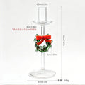 Christmas Glass Candle Holder – Nordic Borosilicate Candle Stand Glass Candle Holder Nixie F1 1Pc