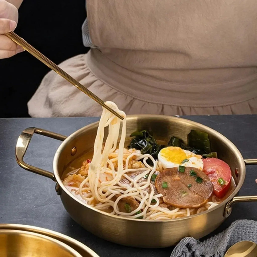 FEB.WIND Korean Ramen Pot – Stainless Steel Cooking Pot