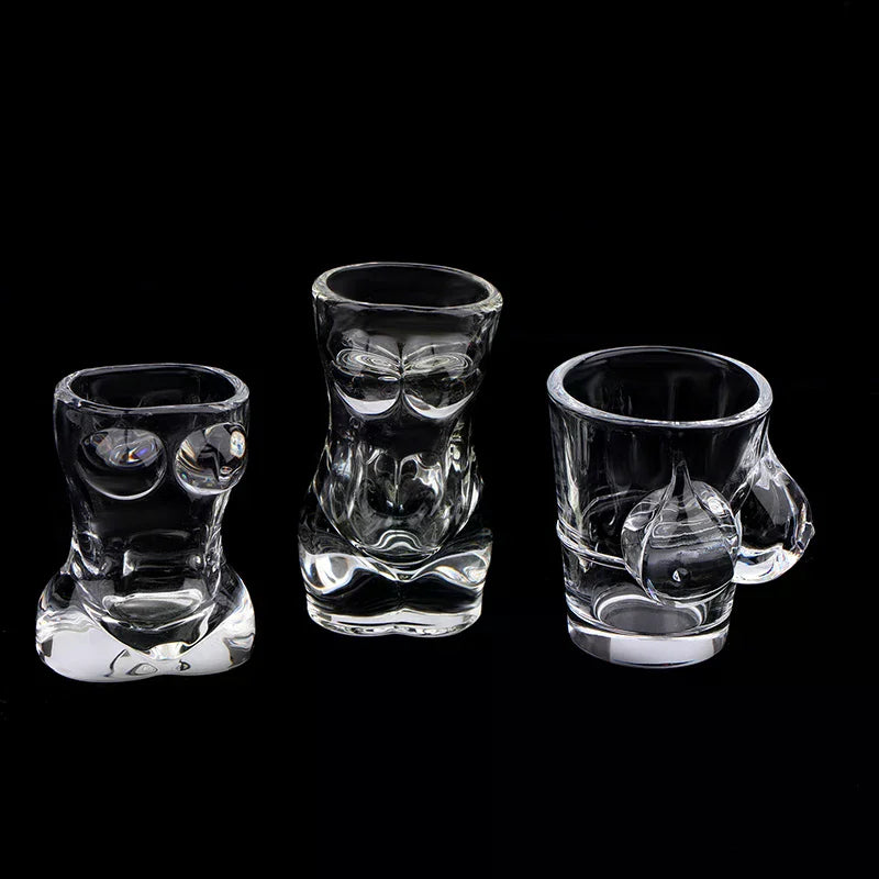 Body-Shaped Novelty Beer Glass | Transparent Crystal Cup Novelty Beer Glass Nixie
