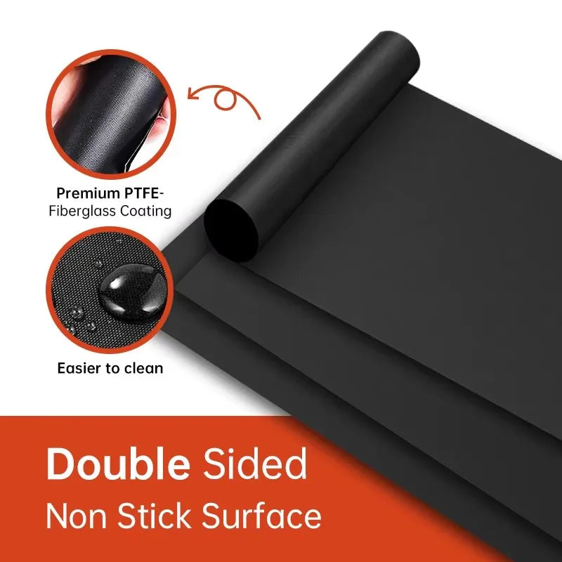 Reusable Non-Stick BBQ Grill Mats & Oven Liners | Heat Resistant BBQ Grill Mat Nixie