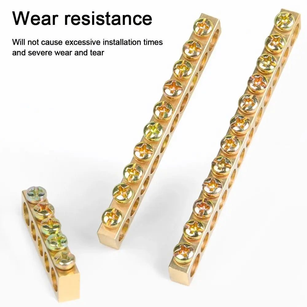 Copper Bar Terminal Block Screw Wire Connector | Bus Bar