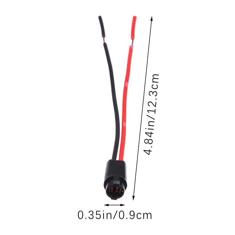 5Pcs T5 LED Bulb Socket Holder & Extension Cable Harness