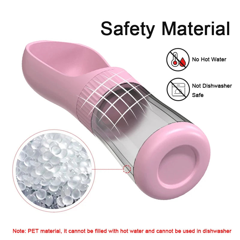 2-in-1 Portable Dog Water Bottle & Food Container Travel Pet Travel Water Bottle Nixie