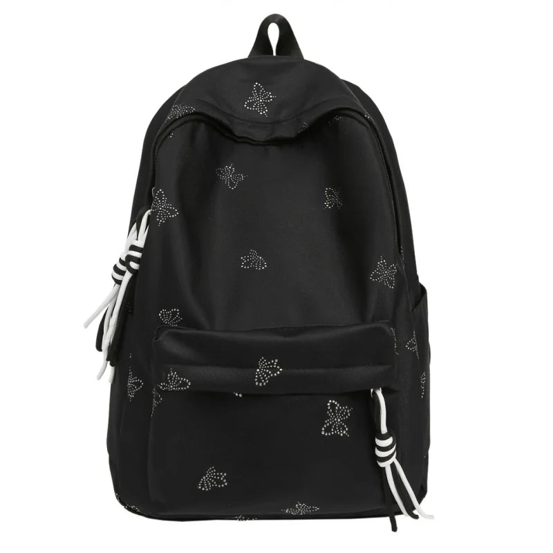 Japanese Style Solid Color Casual Backpack – Unisex Campus Bag