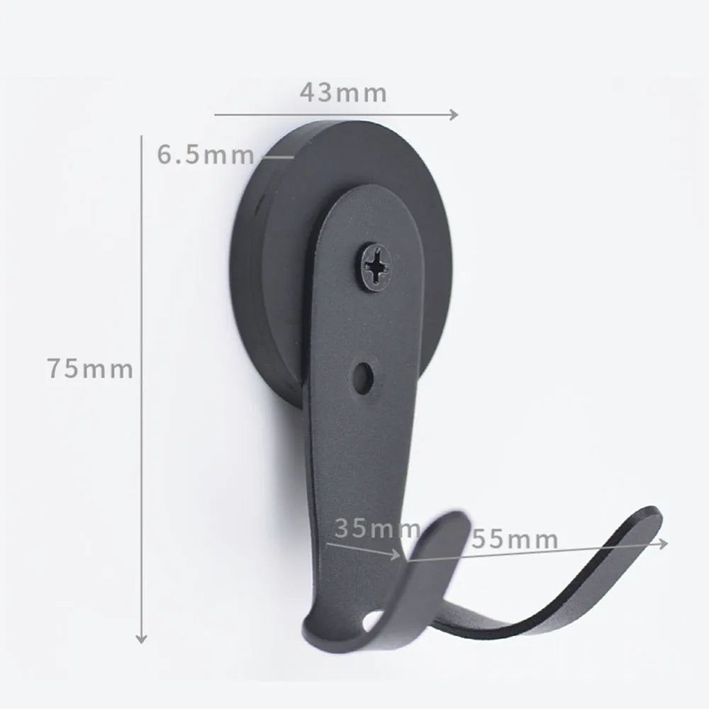Magnetic Double Hook for Coffee Machines – Stainless Steel Magnetic Storage Hook Nixie Black
