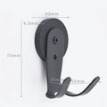 Magnetic Double Hook for Coffee Machines – Stainless Steel Magnetic Storage Hook Nixie Black