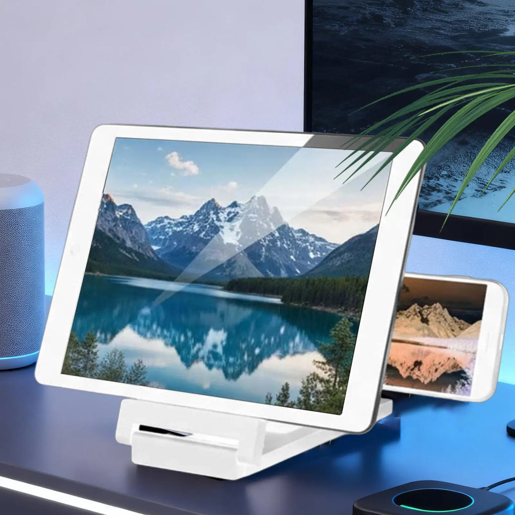 Foldable Phone Screen Magnifier 14" HD Projection Stand