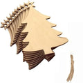 DIY Blank Wooden Christmas Ball Ornaments – Round Wood Baubles DIY Wood Ornaments Nixie Tree 10pcs