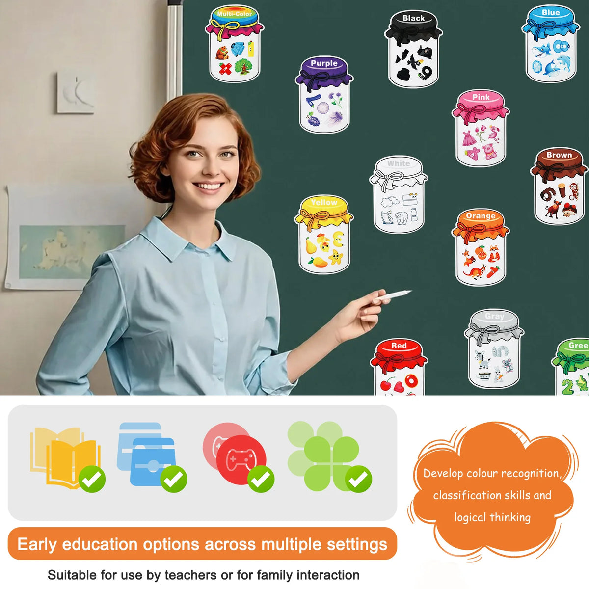 Magnetic Color Sorting Set – Educational Toy for Toddlers Educational Sorting Toy Nixie