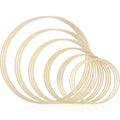 Bamboo Wooden Wreath Rings DIY Floral Hoops 10/18Pcs Craft Set Craft Embroidery Hoops Nixie 18Pcs