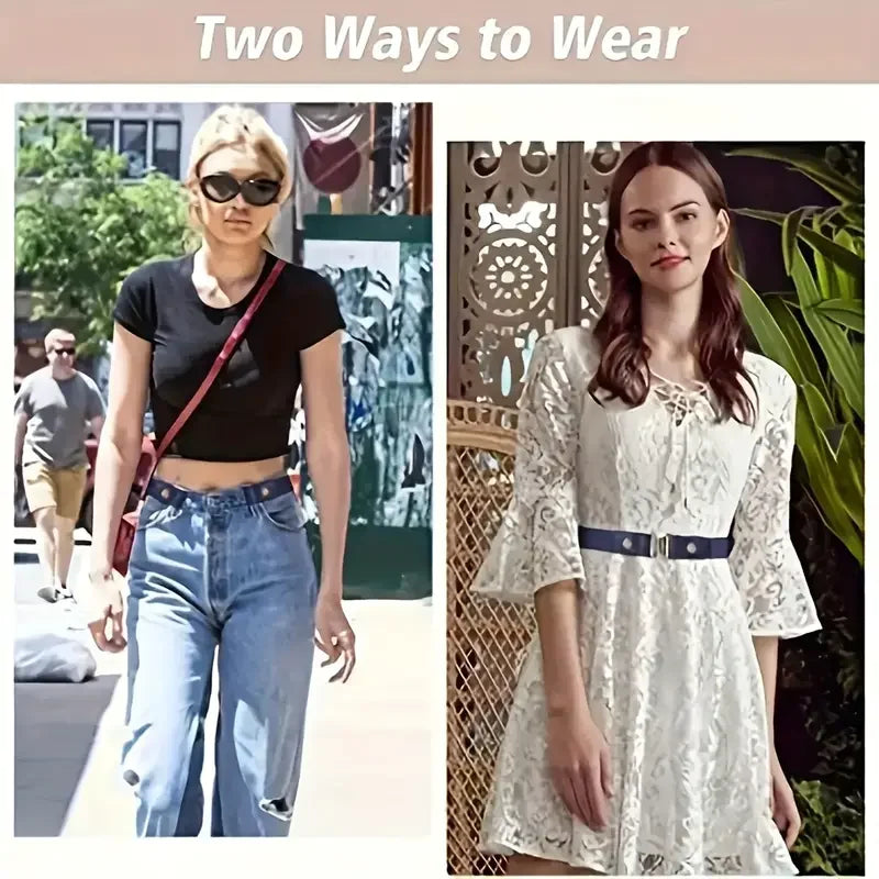 Traceless Invisible Elastic Belt – Unisex for Jeans & Pants Elastic Belt Nixie
