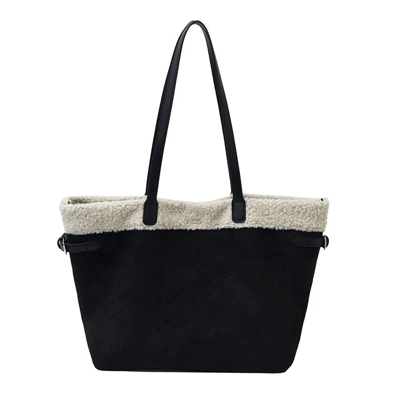 Nixie Vintage Suede Plush Tote Bag – Women's Handbag Women's Tote Bag Nixie