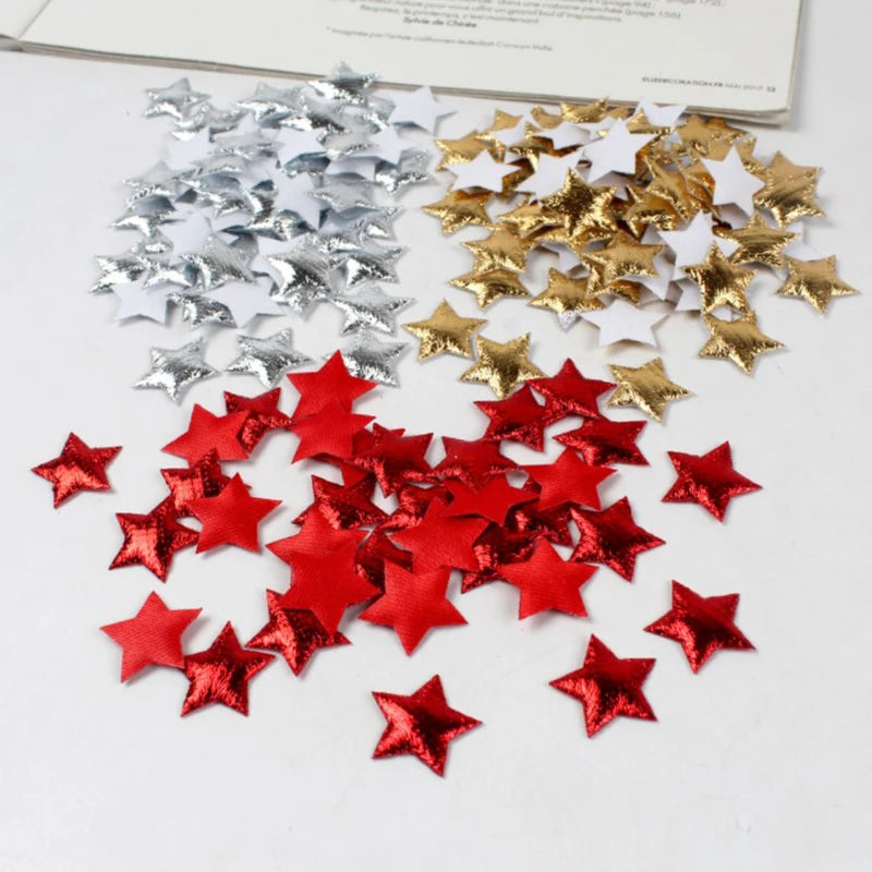 100Pcs Gold & Silver Foam Star Embellishments – DIY Craft Craft Embellishments Nixie