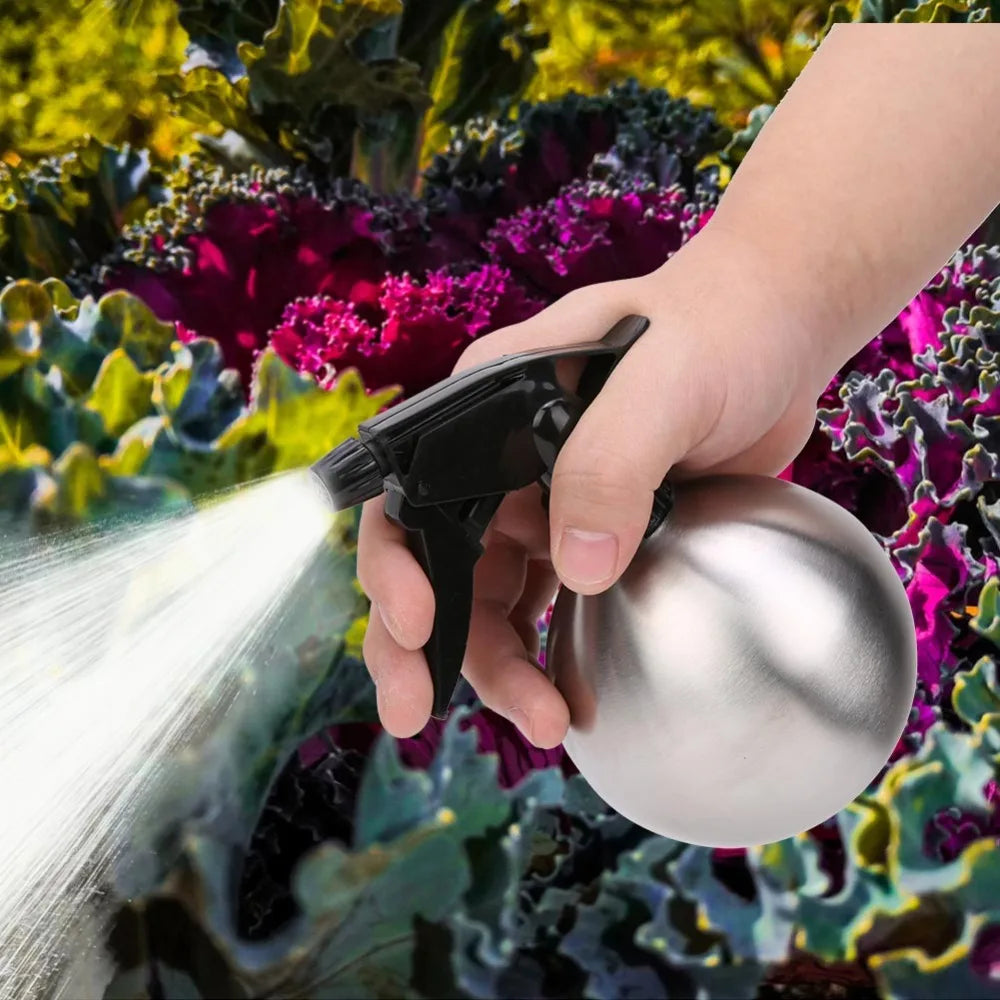 450ml Stainless Steel Spray Bottle – Adjustable Fine Mist Nozzle Spray Bottle Nixie