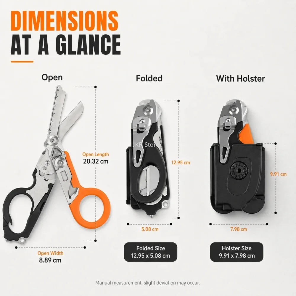 Nixie Emergency Rescue Shears – Strap Cutter & Glass Breaker Emergency Rescue Tool Nixie