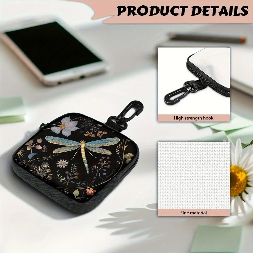Mini Cat & Dog Print Coin Purse | Zipper Earphone Pouch Bag Mini Coin Purse Nixie